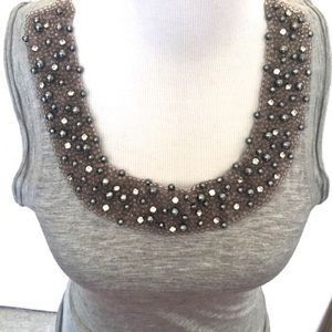 afb tee with beaded detail